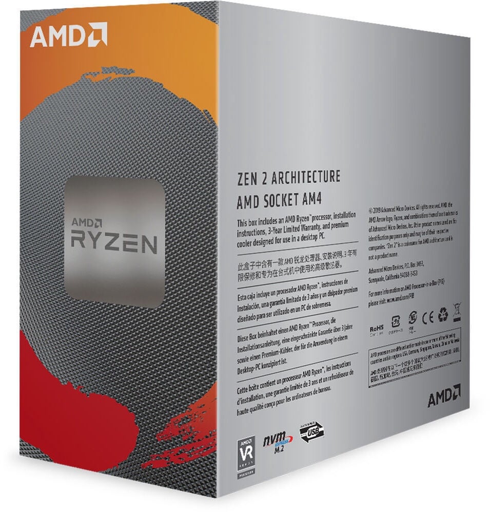 Procesorius AMD AMD Ryzen 5 3600 3.6GHz 32MB BOX 100-100000031BOX, 3.6GHz,  AM4, 32MB - Senukai.lt