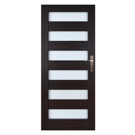 Vidaus durų varčia Everhouse Genua, wenge, kairinė, 74.4x203.5 cm