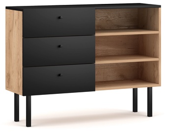 Комод Vivaldi Meble Tulia Artisan Oak/Black, 100x41.6x75 см