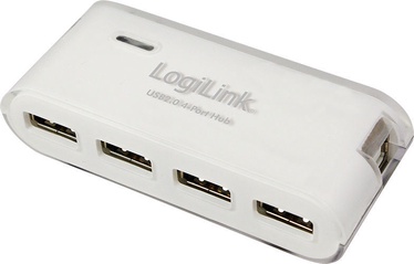 LogiLink USB 2.0 Hub 4-Port w/Power Supply White