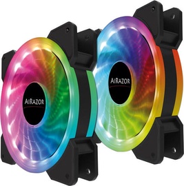 Oro aušintuvas korpusui LC-Power AiRazor 120mm RGB Fan 2-Pack