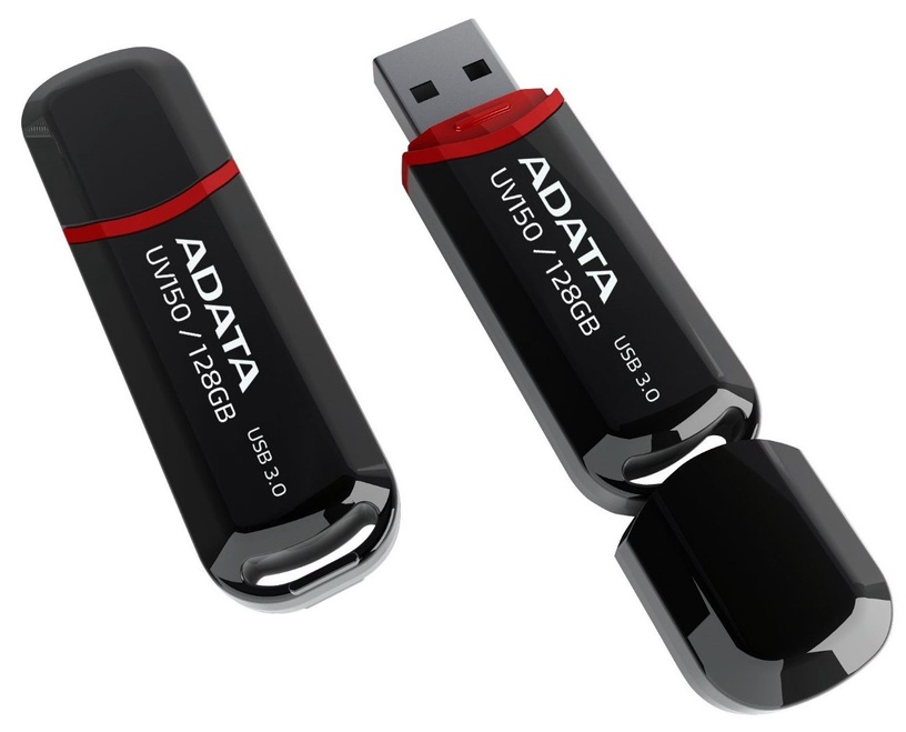 USB-накопитель Adata UV150, черный/красный, 128 GB