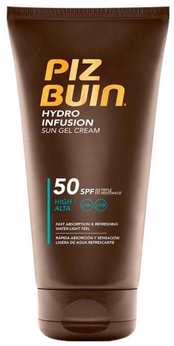 piz buin hydro infusion sun gel cream face