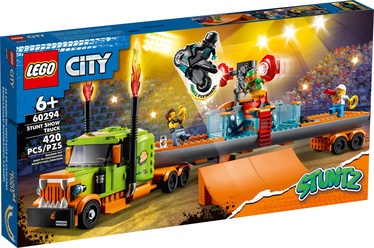 Конструктор LEGO City Грузовик для шоу каскадёров 60294, 420 шт.