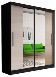 Idzczak Meble Wardrobe Vista 01 Black/Sonoma Oak