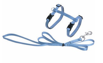 Jalutusrihm Flamingo Harness And Leash Ziggi, 110 cm x 10 mm, helesinine