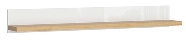Black Red White Erla POL Shelf 158cm White/Minerva Oak