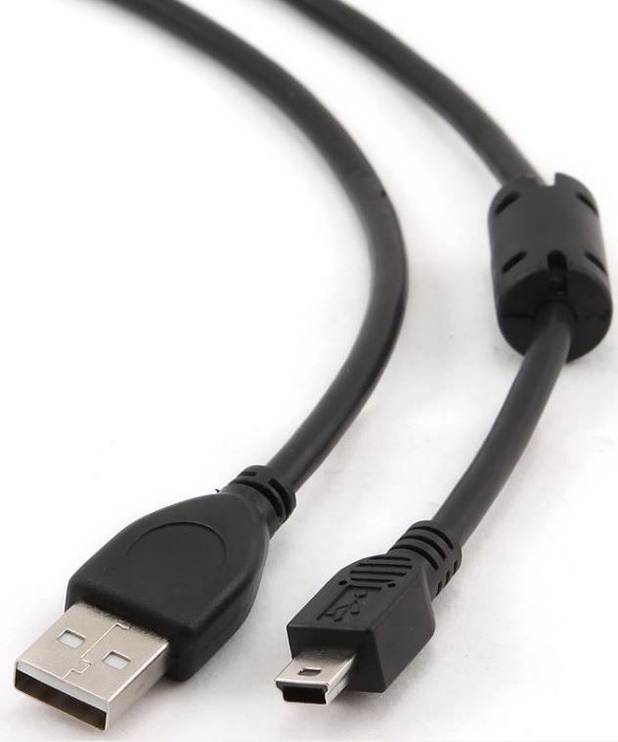 Laidas Gembird Mini USB male, USB 2.0 A male, 1.8 m, juoda