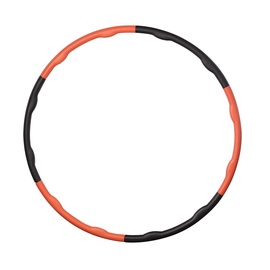 Гимнастический обруч VirosPro Sports LS3327, 1000 мм, 1.15 кг, черный/красный/oранжевый