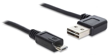 Delock Reversible Cable Micro USB / USB Black 0.5m