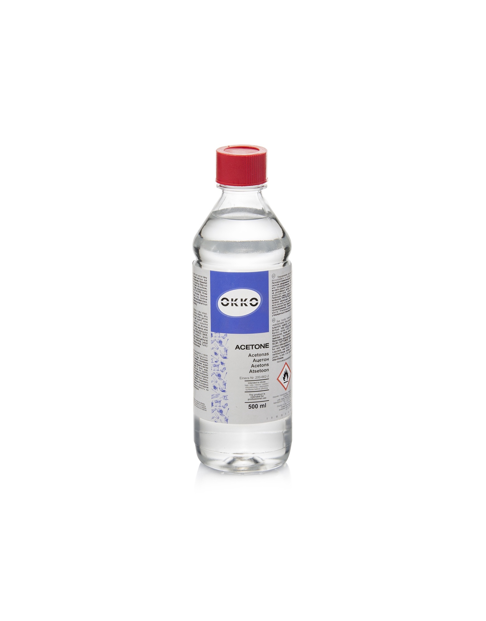 Acetonas, vidaus ir lauko Okko, 0.5 l - Senukai.lt