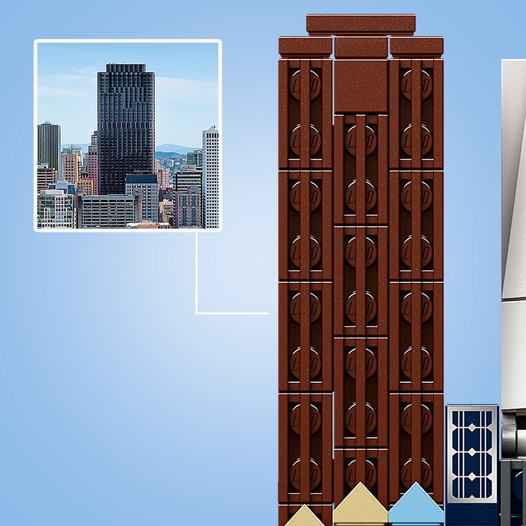 Konstruktor LEGO Architecture San Francisco 21043, 565 tk