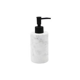 Дозатор для жидкого мыла Domoletti RE0252AB-LD RE0252AB-LD, белый/черный, 0.3 л