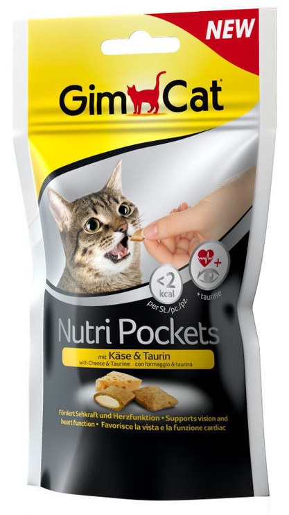 Skanėstas katėms Gimborn Nutri Pockets, sūris, 0.06 kg