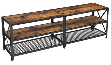 TV galds Songmics TV Stand, brūna/melna, 1400 mm x 392 mm x 500 mm