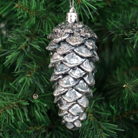 Елочное украшение Christmas Touch SYPMQB-111980, серый, 11 см, пластик