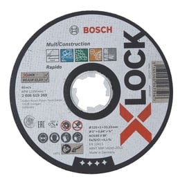 Пильный диск для углошлифовальной машины Bosch, 125 мм x 1 мм x 22.23 мм