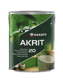 Эмульсионная краска Eskaro, эмульсионная, полуматовый, 2.7 l