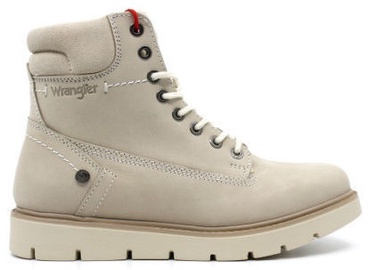 Wrangler Tucson Lady Nubuck Fur Leather Winter Boots Cream Light Brown 39