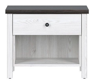 Naktinis staliukas Black Red White Antwerpen Sibiu Larch Light/Larico Pine