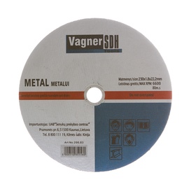 Vagner SDH Metal Cutting Disc 200.83 230x1.8x22.23mm