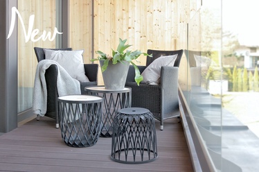 Sodo baldų komplektas Prosperplast Uniqubo Multifunctional IKUBS3-405U, pilkas, 2 vietų