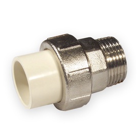 Adapteris Nibco CPVC-MET 4733-405, 1/2 collas – Ārējā vītne/1/2 collas – Līmējama iekšpusē, hlorēts polivinilhlorīds (cpvc)