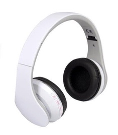 Ausinės Rebeltec Bluetooth Headphones Pulsar White