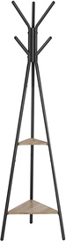 Pakarināmais Songmics Coat Rack, brūna/melna