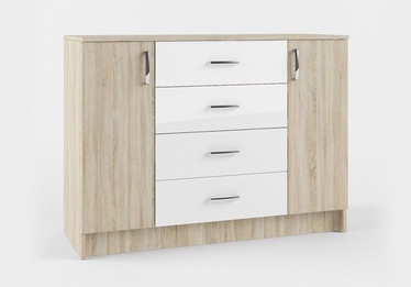MN Sofi SKM1200.1 Chest Of Drawers Sonoma Oak/White
