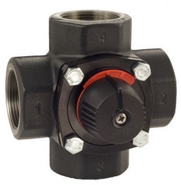 LK Armatur KVS-18 Cast Iron 4-way Valve 1 1/4"