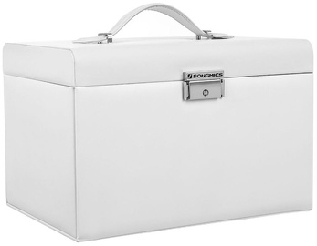 Songmics Jewelry Box White 26x17x18cm