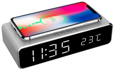 Настенные и интерьерные часы Gembird Digital Alarm Clock DAC-WPC-01 Silver