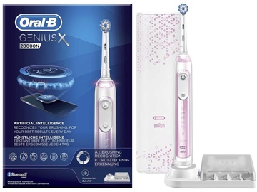 Электрическая зубная щетка Braun Genius X 20000N, розовый