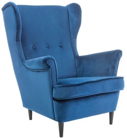 Fotelis Signal Meble Lord Velvet Blue, 72x85x101 cm