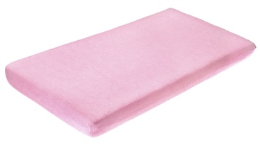 BabyOno Frotte Bed Sheet With Band 120x60 Light Pink