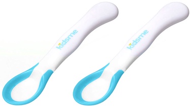 Kidsme Ideal Temperature Feeding Spoon 2pcs Aquamarine