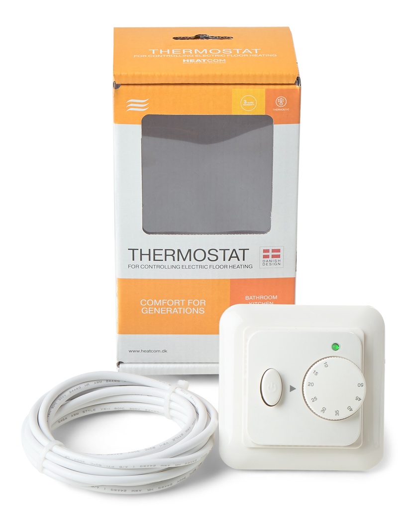 Термостат Heatcom HC30M, навесной, белый, 10 - 60 °С