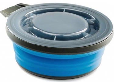 Transformējamais trauks GSI Outdoors Escape Collapsible Bowl & Lid Blue 651ml