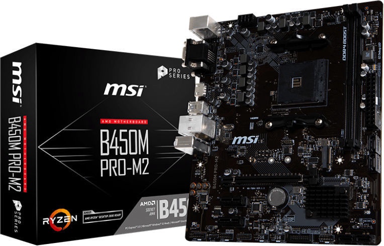 Pagrindinė plokštė MSI B450M PRO-M2