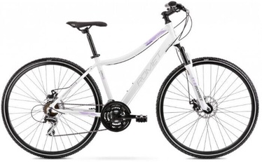 Dviratis Romet Orkan 1M, baltas/violetinis, 15", 28"