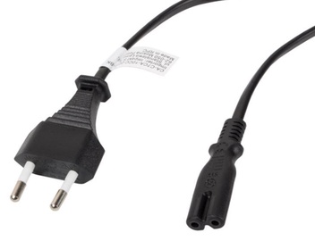 Lanberg Cable IEC320 C7/Schuko 1.8m Black