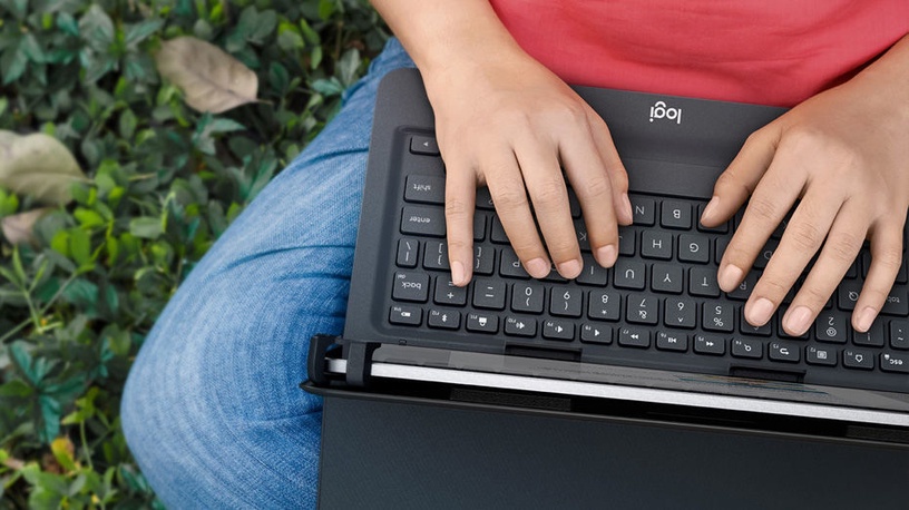 Klaviatūra Logitech 920-008341 EN, pelēka, bezvadu