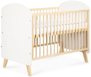 Klups Charlie Bed 120x60cm White/Pine