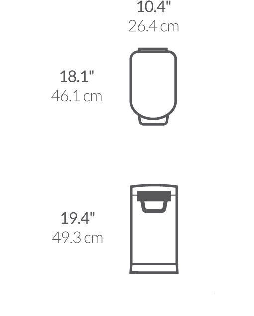 Миска для корма Simplehuman, 25 л