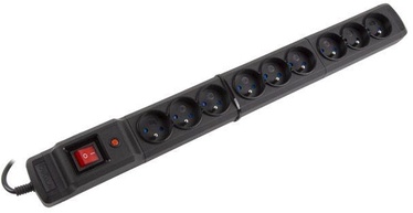 Armac Multi M9 Surge Protection 2.5m Black
