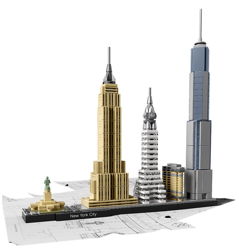Конструктор LEGO Architecture Нью-Йорк 21028, 598 шт.