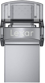 USB zibatmiņa Lexar D35c, sudraba, 32 GB