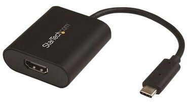 Adapteris StarTech USB Type-C To 4K HDMI USB Type-C, HDMI, 0.19 m, juoda