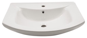 Vannas istabas izlietne Sanovit Zenon 65, keramika, 650 mm x 480 mm x 190 mm